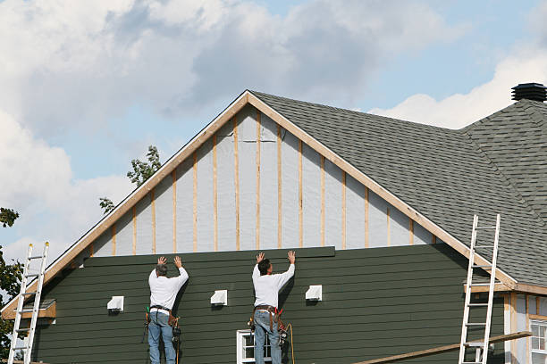 Professional Siding Contractor technician working in North East, PA